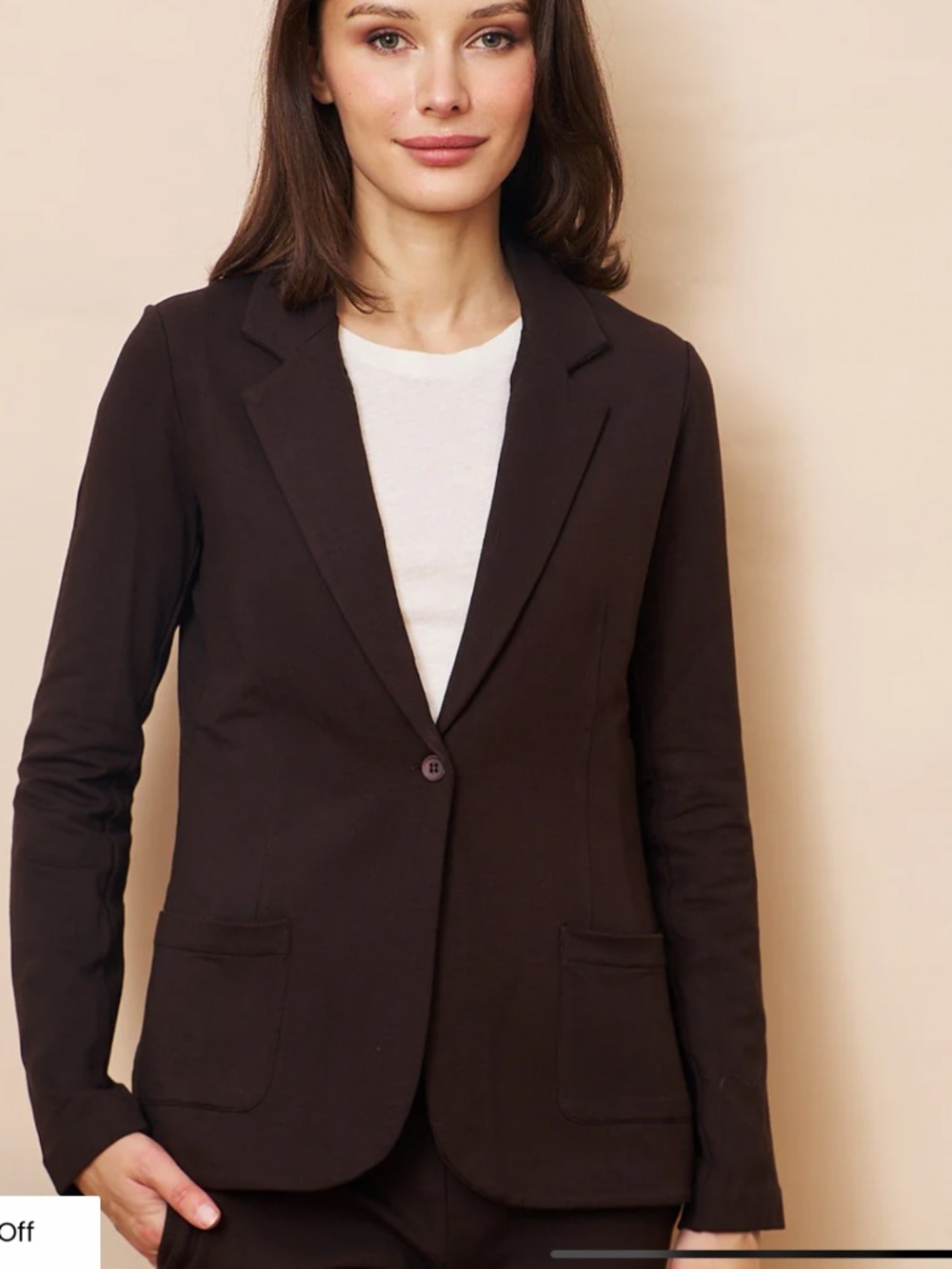 Majestic Filatures Single Button Blazer in Size 2 (medium) Tall
